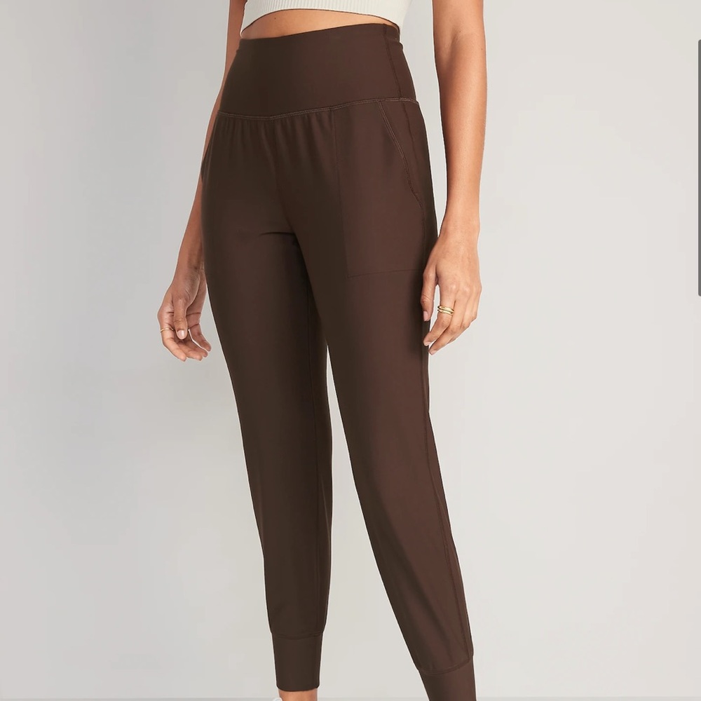 MAROON High-Waisted PowerSoft 7/8-Length Joggers for Women